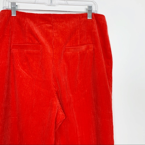 Asos Wide Leg Flare Chenille Hi Rise Pants - Picture 7 of 8